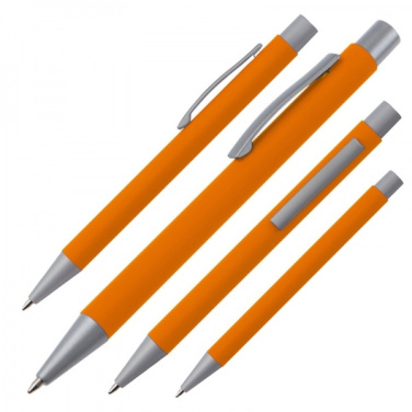 Logotrade promotional products photo of: Metal ballpen soft touch ABU DHABI