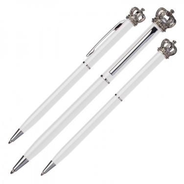Logo trade advertising products picture of: Metal ballpen KINGS PARK