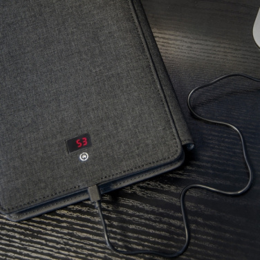 Logo trade business gifts image of: Power bank folder Leno