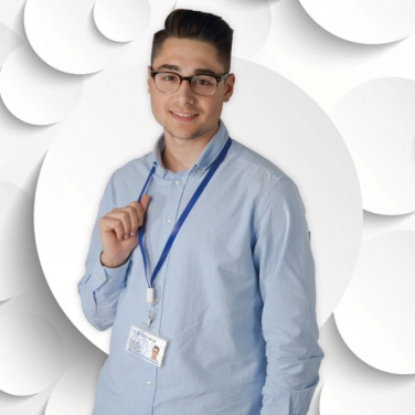 Logotrade advertising products photo of: Lanyard with usb cable LE PORT