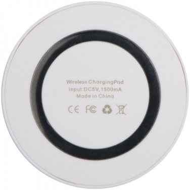 Logo trade promotional merchandise photo of: Induction charger KARTHAGO