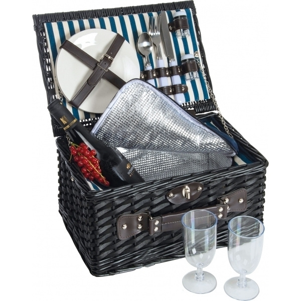 Logo trade promotional giveaways picture of: Picnic basket RIVA DEL GARDA
