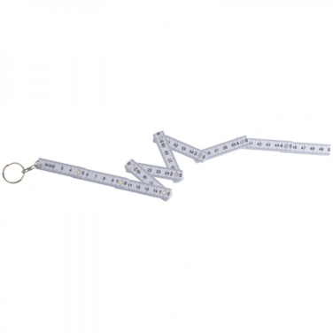 Logotrade promotional products photo of: Keyring with 0,5m ruler