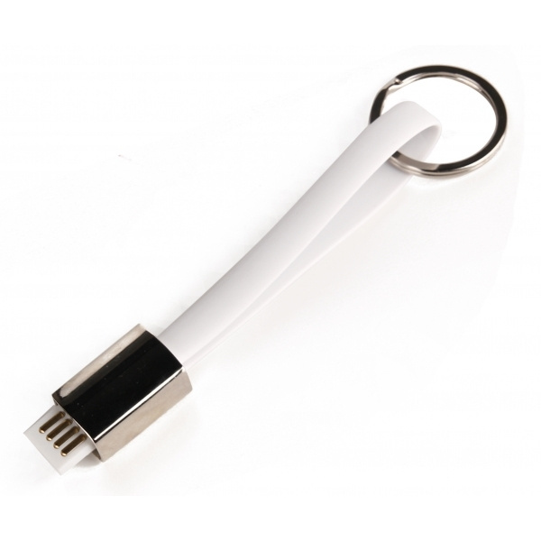 Logo trade promotional item photo of: Data transfer cable and keyring
