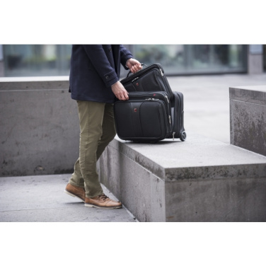 Logo trade promotional giveaways image of: Wheeled business case Wenger Patriot 17''