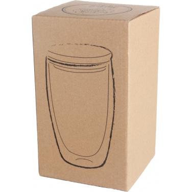 Logotrade promotional item image of: Double-walled glass ZAKOPANE 500 ml