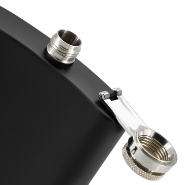 Logotrade promotional products photo of: Hip flask OLYMPOS Schwarzwolf