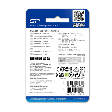 Logo trade promotional giveaways picture of: PENDRIVE SILICON POWER BLAZE - B07 3.2 16GB