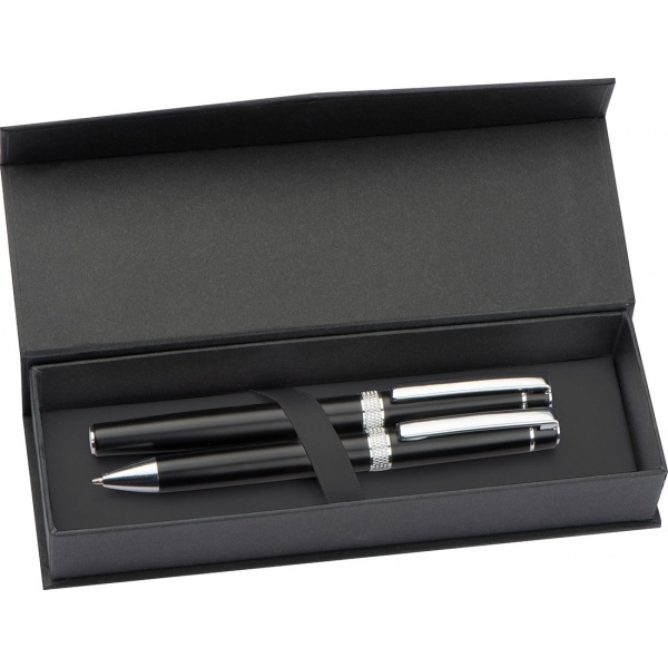 Logo trade promotional products image of: Metal writing set KARLOVAC