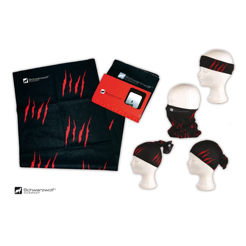 Logo trade corporate gifts image of: Multifunction bandana BANDANA Schwarzwolf