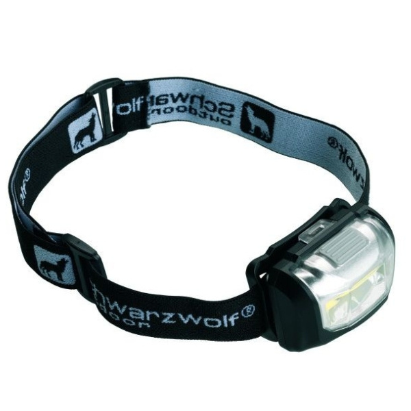 Logo trade promotional merchandise picture of: Head lamp TRONADOR Schwarzwolf