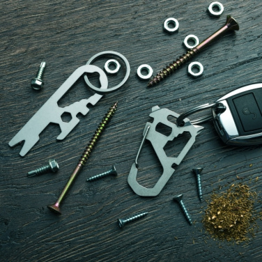 Logo trade business gift photo of: Multifunctional keychain ATACAMA Schwarzwolf