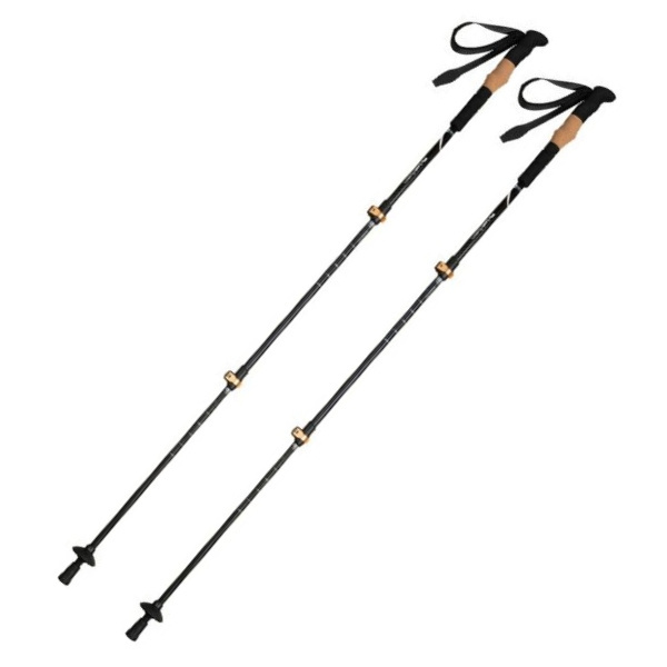 Logo trade promotional products image of: Trekking poles DENALI Schwarzwolf