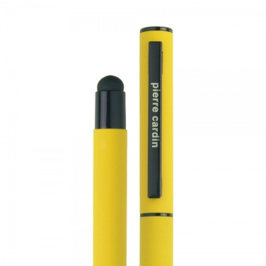 Logo trade promotional items image of: Writing set touch pen, soft touch CELEBRATION Pierre Cardin