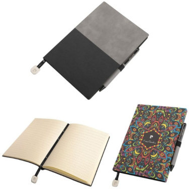 Logo trade promotional products image of: Notepad A5 & ballpoint pen REPORTER Pierre Cardin