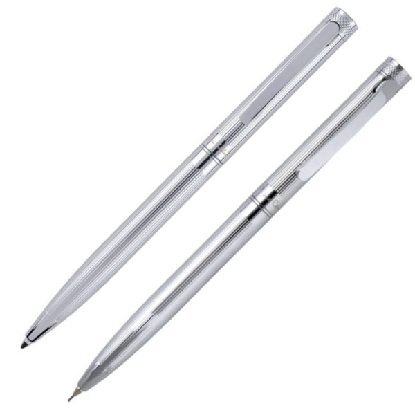 Logo trade promotional giveaways image of: Writing set ballpoint pen & pencil RENEE Pierre Cardin