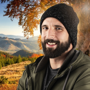 Logo trade promotional merchandise image of: Multifunctional bandana MOGOTON Schwarzwolf