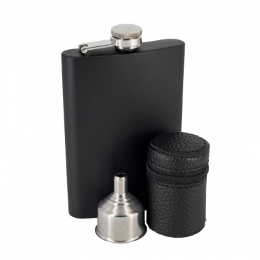 Logo trade corporate gift photo of: Hip flask MADONIE Schwarzwolf