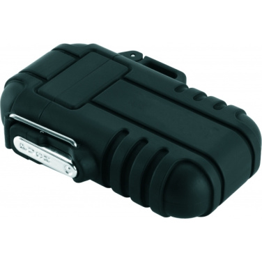 Logo trade promotional giveaways image of: Ecological lighter SANFORD Schwarzwolf