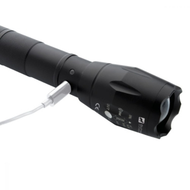 Logotrade business gift image of: Flashlight DELGADA Schwarzwolf