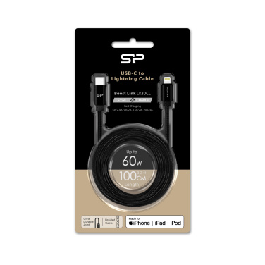 Logotrade business gift image of: DATA TRANSFER CABLE Boost Link Nylon LK30CL Type C