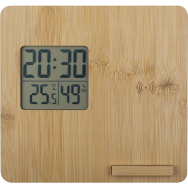 Logo trade corporate gifts picture of: Bamboo weather station GRANADA