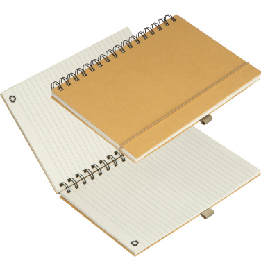 Logo trade promotional merchandise photo of: Cardboard notebook SILKEBORG
