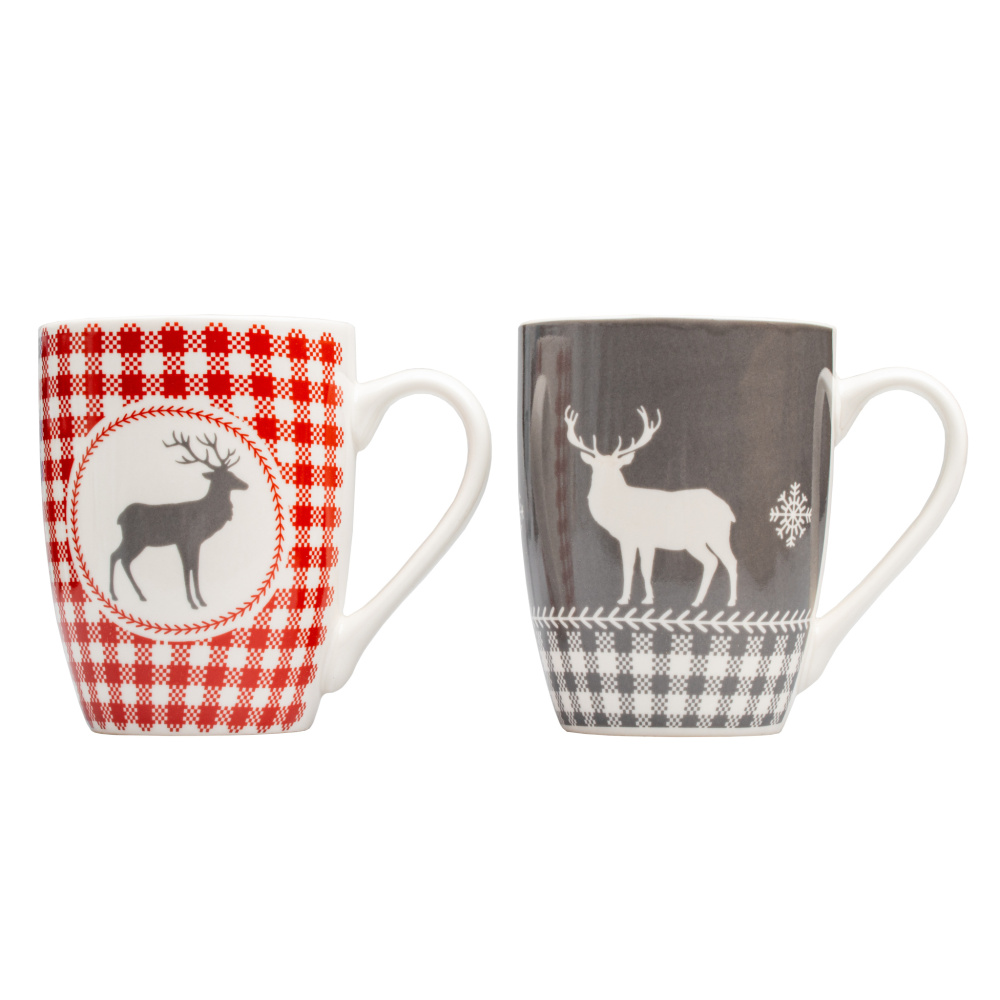 Logo trade promotional giveaways image of: 2 Xmas mugs ANKARA