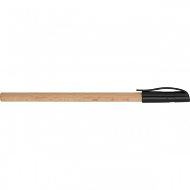 Logo trade promotional item photo of: Wooden ballpen PALMDALE
