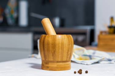 Logo trade corporate gifts image of: Wooden mortar SALVADOR