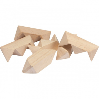 Logo trade business gifts image of: Wooden puzzle TOULOUSE