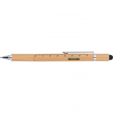 Logo trade business gifts image of: 6in1 multifunctional pen COIMBRA