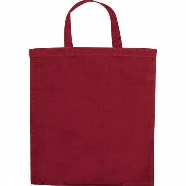 Logo trade promotional products image of: Cotton bag with short handles BREGENZ