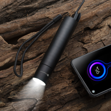 Logotrade promotional giveaway picture of: Flashflight ZAGROS Schwarzwolf