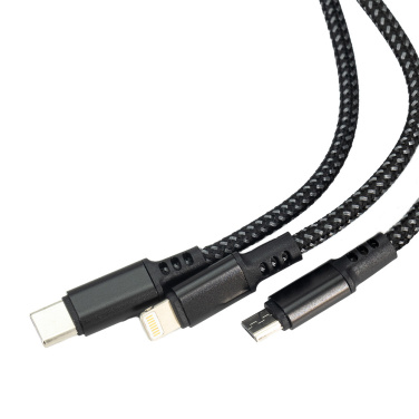 Logotrade promotional giveaway picture of: 3 in 1 cable with elighted logo Pierre Cardin
