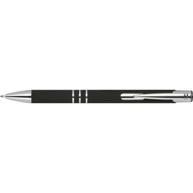 Logo trade promotional merchandise picture of: Semi gel pen soft touch DUNMORE