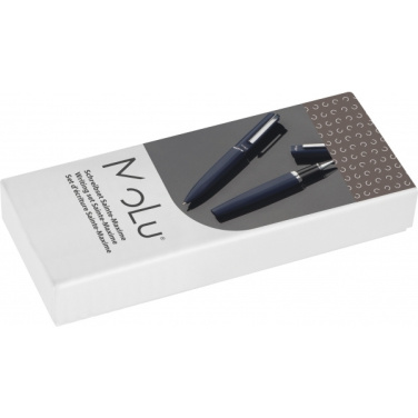 Logo trade promotional merchandise picture of: Writing set soft touch SAINTE MAXIME MoLu