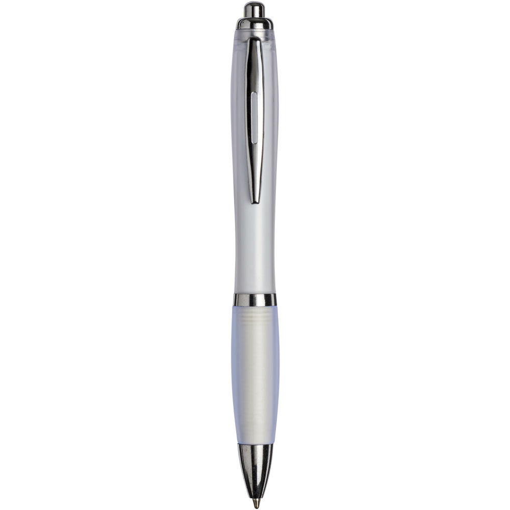 Logotrade promotional merchandise picture of: Curvy ballpoint pen with frosted barrel and grip