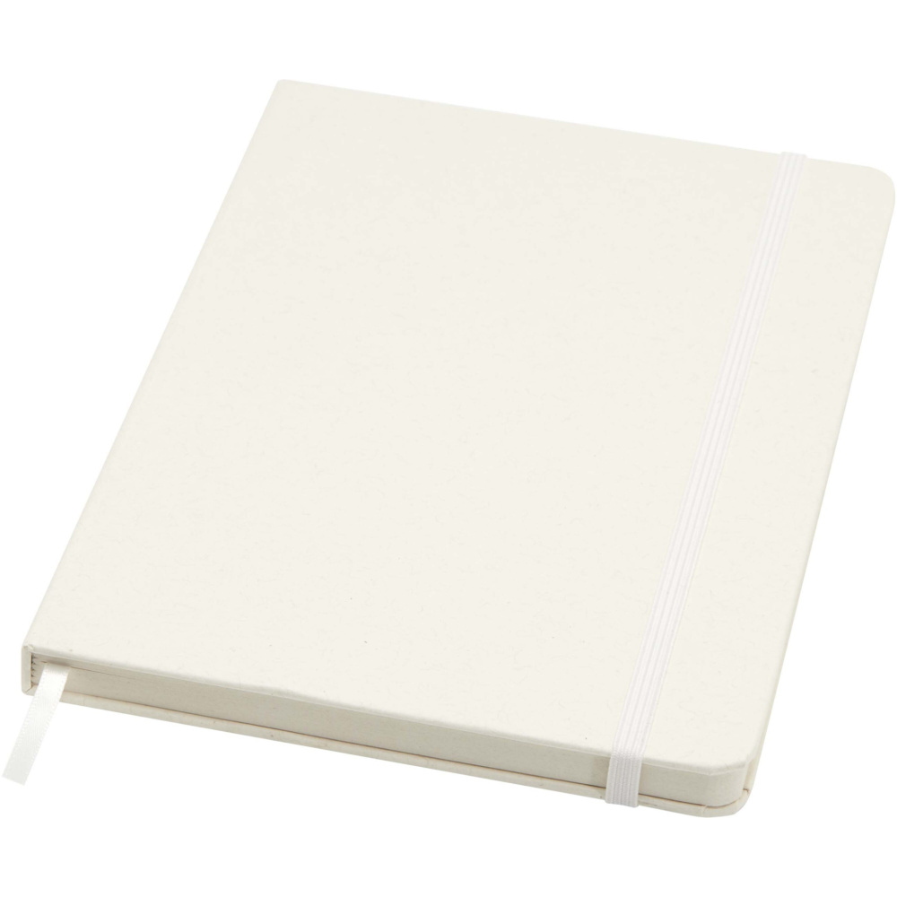 Logotrade promotional products photo of: Bass A5 recycled hard cover notebook with lined pages