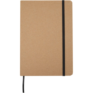 Logo trade promotional products picture of: Holm A5 stone paper hard cover notebook with lined pages