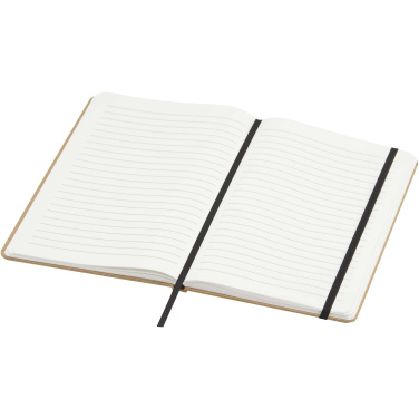 Logo trade promotional giveaways picture of: Holm A5 stone paper hard cover notebook with lined pages