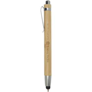 Logo trade advertising products image of: Elm bamboo ballpoint pen