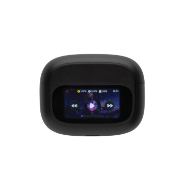 Logotrade promotional item picture of: Airtune RCS recycled plastic ANC earbuds with touch screen