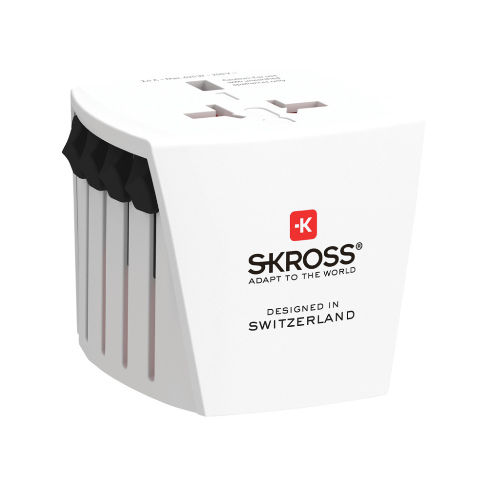 Logo trade corporate gifts picture of: SKROSS World Travel Adapter MUV Micro