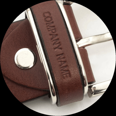 Logo trade promotional merchandise image of: Leather belt 502035000