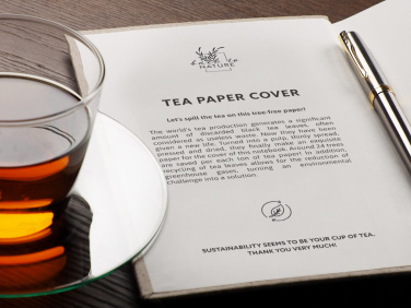Logotrade promotional merchandise photo of: Recycled Tea Notebook 209734000