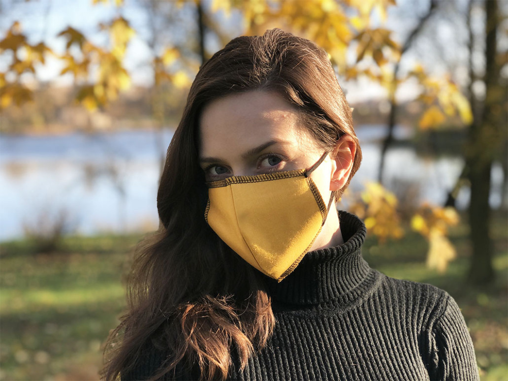 Logo trade promotional items picture of: BLACK-BLACK cotton face mask 140116500