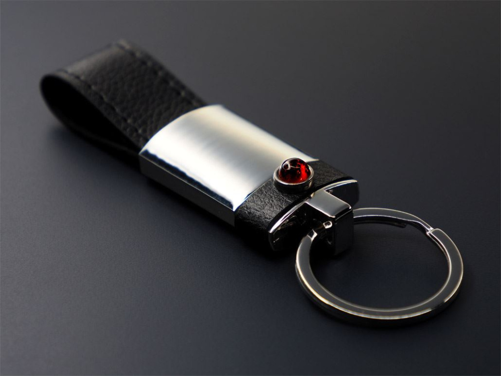 Logo trade promotional items picture of: Amber Keyring  1291095