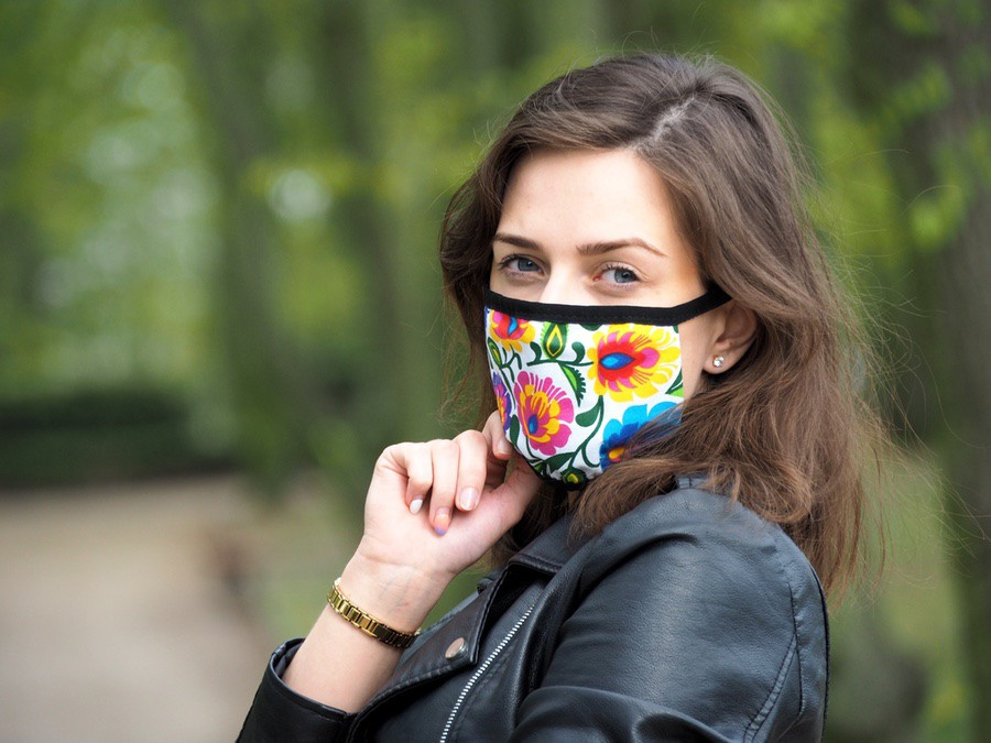 Logotrade promotional merchandise picture of: MARS cotton mask (size M) 1379165