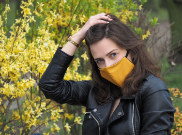 Logotrade promotional gift picture of: VENUS PRO cotton face mask with a pocket an HEPA filter 1378165